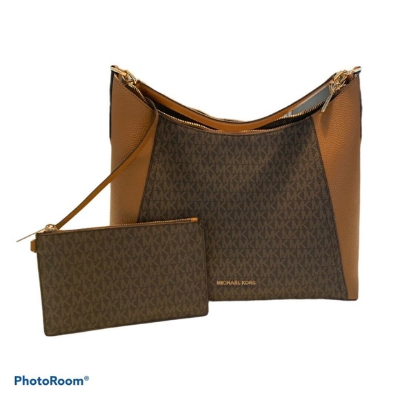 New Michael Kors Bag Brown Signature Tote Large - Picture 1 of 12